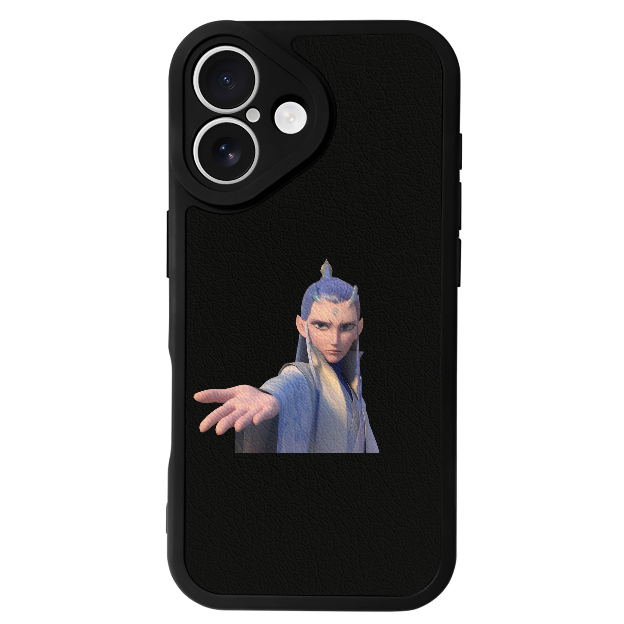 （画像用） Ne Zha 2 ナタ 魔童の大暴れ 【iPhone 16シリーズ対応】シリコンスマホケース（レザー調） 材質：シリコン